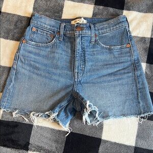 Madewell High-Rise Denim Shorts size 26